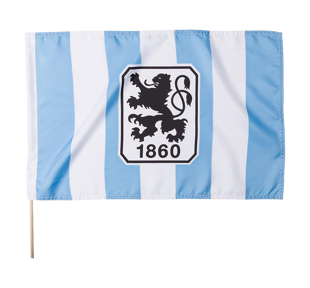 Fahne Stripes wei/hellblau 100x150