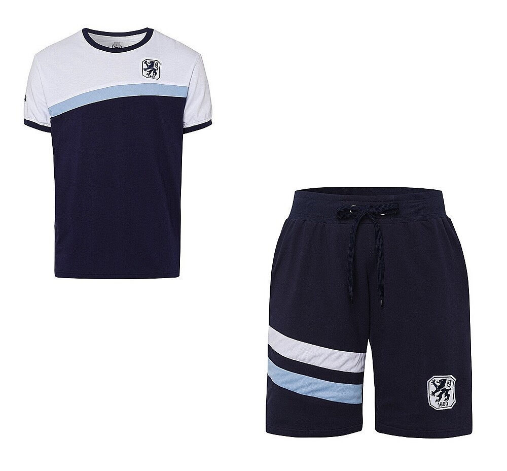 T-Shirt Wei-Blau marine/hellblau/wei Bild 4