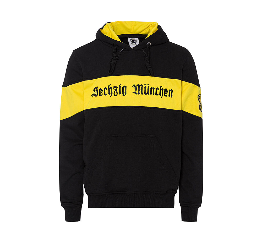 Hoodie Sechzig Mnchen schwarz/gelb