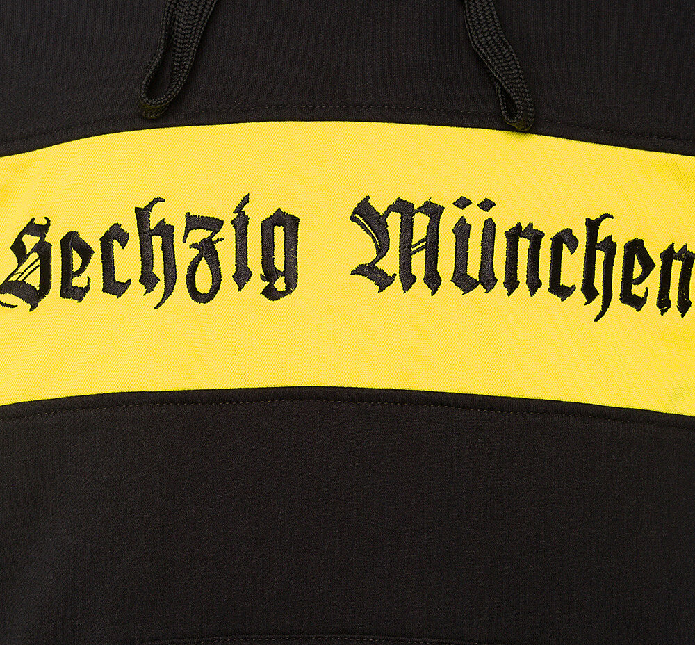 Hoodie Sechzig München schwarz/gelb Bild 2