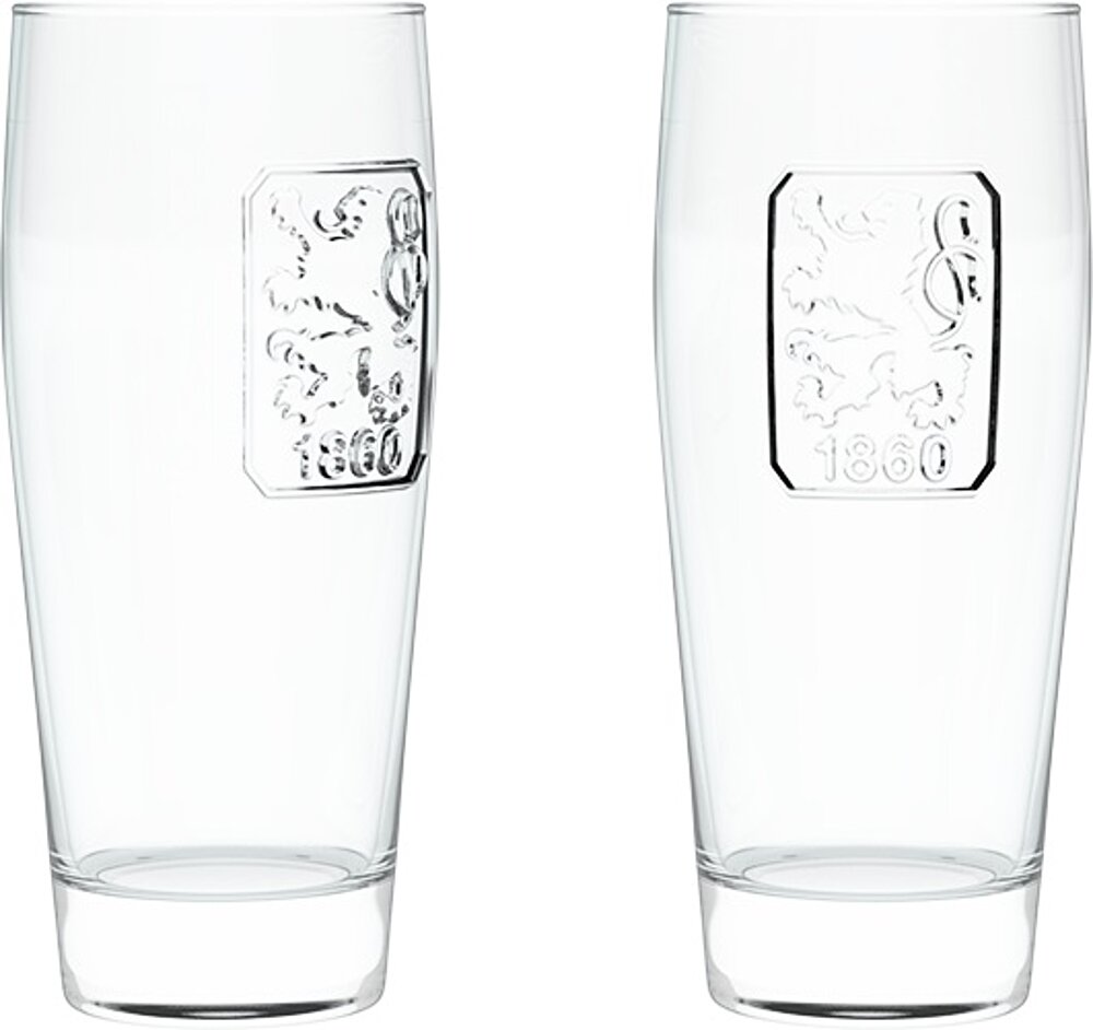 Halbeglas Relief 2er-Set