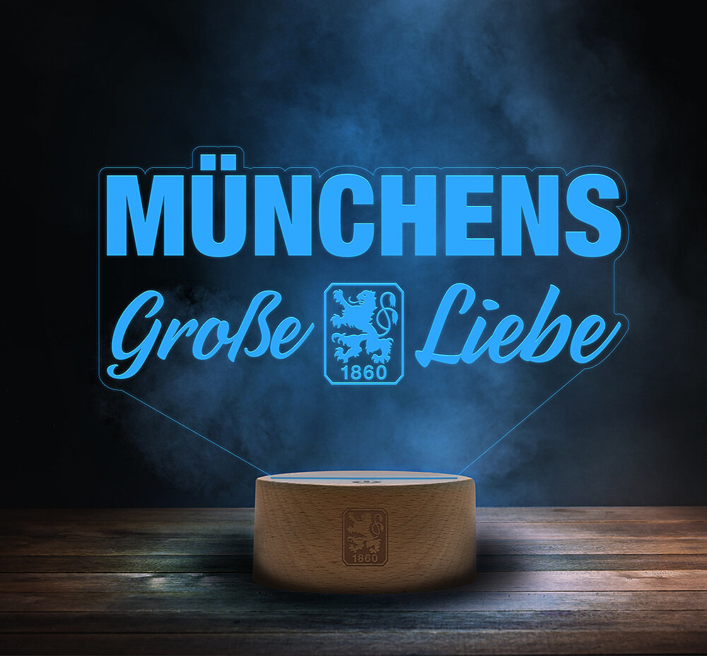 LED-Licht MGL mit Holzsockel