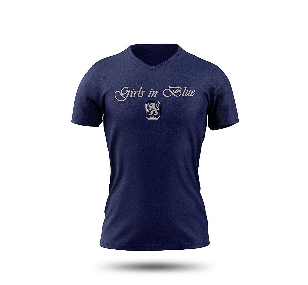 Lady T Shirt Girls in Blue