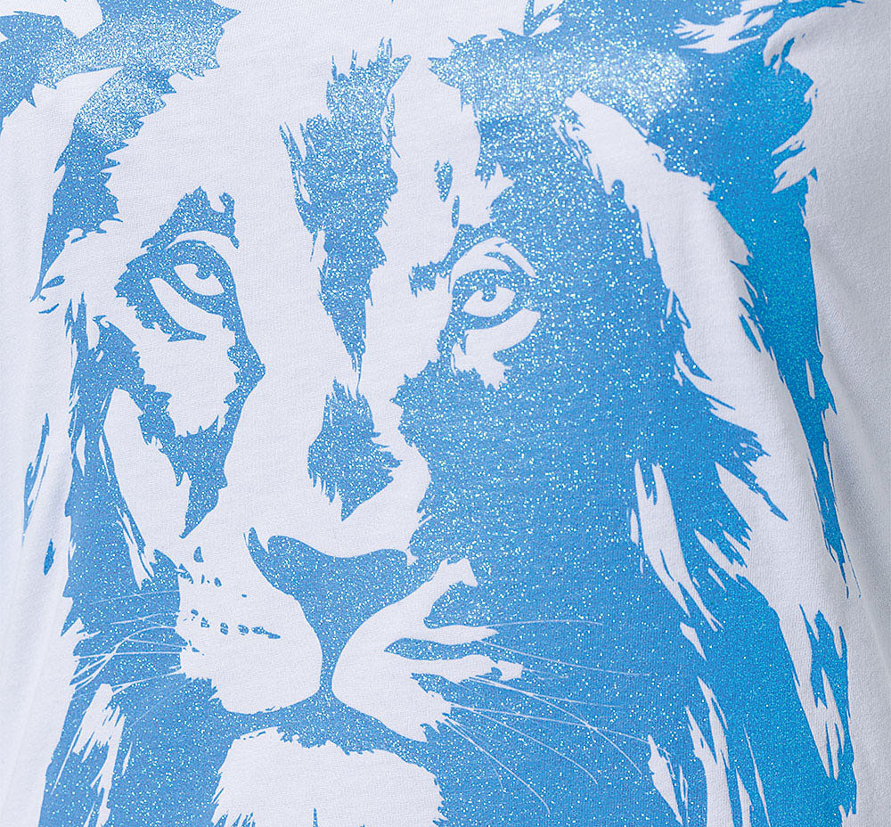 Kinder T-Shirt Lion Glitzer Bild 2