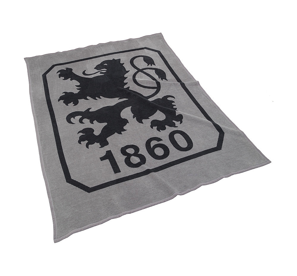 Velourskissen Logo Grau TSV 1860 München Kissen 