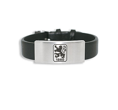Lederarmband mit Edelstahlplatte