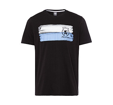 T-Shirt Weiss-Blau