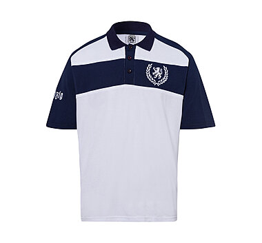 Polo Shirt Weiß-Blau