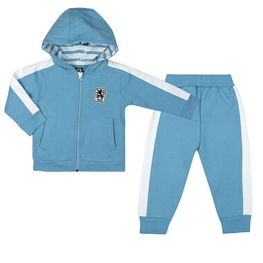 Kinder Jogger Logo hellblau