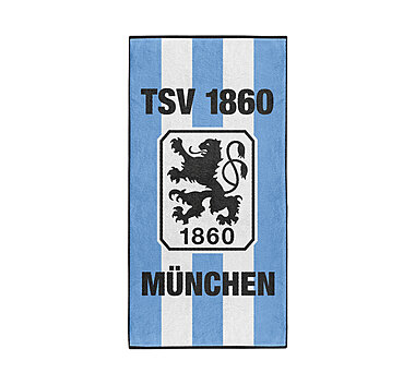 Badetuch 70 x 140 cm Handtuch TSV 1860 München Microfaser Duschtuch Löwe L