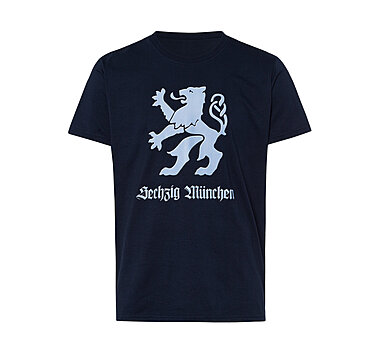 T-Shirt Retro Print navy