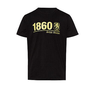 T-Shirt 1860 Line schwarz