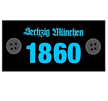Plakette 1860 Mnchen