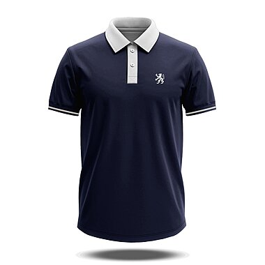 Poloshirt Retro marine