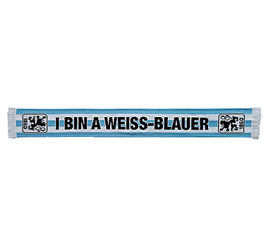 Schal I bin a weiss-blauer